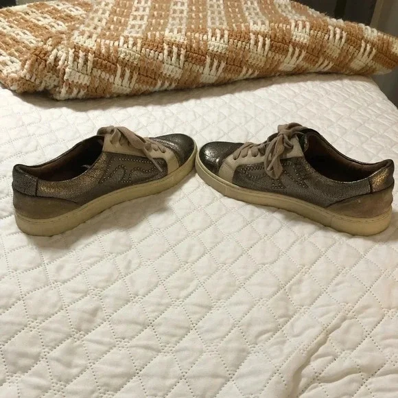 Frye Ivy Logo Patch Studded Sneakers - Picture 7 of 9